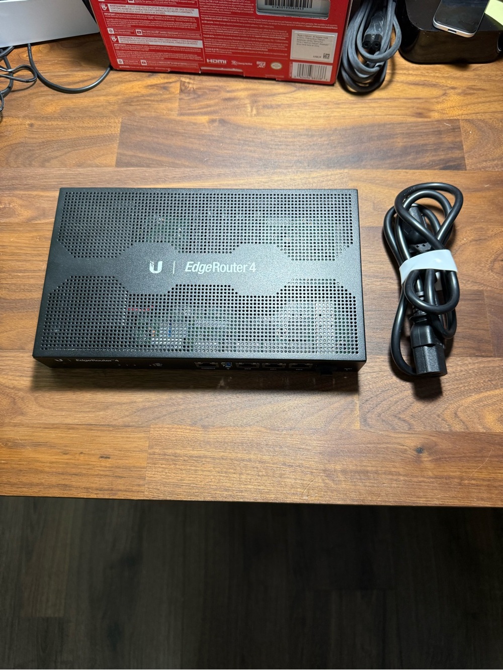Ubiquiti EdgeRouter 4 Black Network Router with Power Cable